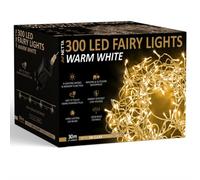 Netta 300Led 30M Fairy String Lights With Clear Cable - Warm White Christmas Tree Lights
