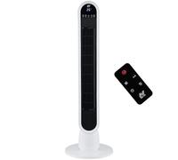 NETTA 36 Inch Tower Fan with Remote Control - Bladeless Oscillating Fan with LED Display & 8-Hour Timer - 3 Wind Modes, 3 Speed Settings - Electric Floor Fan for Home, kitchen & Office - White