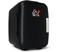NETTA 5L Mini Fridge - Portable Small Fridge for Drinks, Snacks, Skincare - For Bedroom, Student Dormitory, Office With Cooling And Warming Function - AC/DC Portable - Black