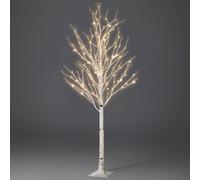 Netta 6Ft Birch Twig Tree With 160 Warm White Led Lights - White