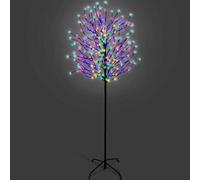 Netta 6Ft Cherry Blossom Tree With 300 Led Lights, Suitable For Indoor And Outdoor Use - Multi-Colour