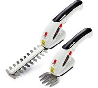 Netta 7.2V Cordless 2-In-1 Hedge Trimmer & Grass Shear - Handheld, Lithium-Ion Battery, Lawn Edging & Shrub Cutter