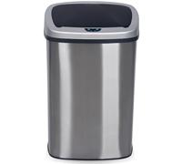 NETTA 70L Sensor Bin for Kitchen - Extra Large Automatic Motion Sensor Waste Rubbish Bin - Smudge Resistant Brushed Stainless Steel Trash Can - Smart Touch Free Bin for Home & Office - Silver