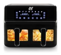 Netta 8L Dual Basket Low Energy Air Fryer With Digital Smart Programmes