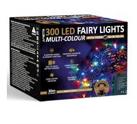NETTA Battery Operated 300 LED 30M Christmas Tree Fairy Lights with Timer - 8 Different Mode String Lights for Outdoor & Indoor Use - Multi Coloured