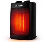 NETTA Ceramic Fan Heater 2000W - Portable Electric Space Heater with 3 Heat Settings & Adjustable Thermostat - Energy Efficient Ceramic Heater for Home & Office - Tip Over & Overheat Protection