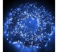 NETTA Christmas Tree Cluster Lights 2000LED, 24m Lit Length, Cool White | Mains Powered, Micro LED Cluster String Lights, Timer, Memory, 8 Flash Modes, Waterproof, Indoor/Outdoor Use, Green Cable