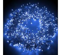 NETTA Christmas Tree Cluster Lights 480 LED - 8 Hours On Timer, 8 Light Modes, Plug in, Waterproof Indoor & Outdoor Use - 480 LED / 6m Lit Length, Cool White