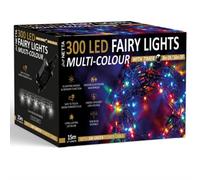 Netta Christmas Tree Lights 300 Led 15M Fairy String Lights Plug In With Timer And Memory Functions For Outdoor/indoor Use - Multi
