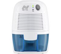 NETTA Dehumidifier 500ml, Ultra Quiet Compact Mini Dehumidifier - Blue | Auto Shut-Off, Energy Efficient, Helps Reduce Damp, Moisture & Condensation, for Home & Bedroom Bathroom, Wardrobe & Kitchen