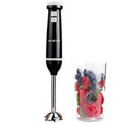 NETTA Hand Blender with 700ml Beaker - Powerful 600W - Variable Speed and Turbo Settings - Food Grade 304 Stainless Steel Blades - Ergonomic Stick Handle - BPA Free