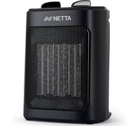 Netta Heater Ceramic Fan Heater 3 Heat Settings Overheat Protection 2000W - Black