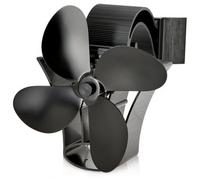 Netta Magnetic 4 Blade Heat-Powered Stove Fan With Adjustable Flue Band