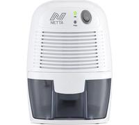 NETTA Mini Air Dehumidifier for Home Damp & Mould - 500ml Portable Dehumidifier with Auto Shut Off - Ultra Quiet Small Dehumidifier for Bedroom, Bathroom, Wardrobe & Kitchen - White