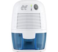 NETTA Mini Air Dehumidifier for Home Damp & Mould - 500ml Portable Dehumidifier with Auto Shut Off - Ultra Quiet Small Dehumidifier for Bedroom, Bathroom, Wardrobe & Kitchen - Blue