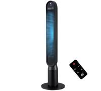 NETTA Tower Fan 42 Inch with Remote Control, Ultra Quiet Oscillating Cooling Fan, 4 Speeds, 8 Hour Timer, Slim Floor Fan for Bedroom Home Office - 45W Black