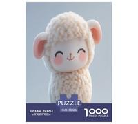 Nettes Lamm Puzzle 1000 Teile Schwer Puzzle Spielzeug Lernspiel Impossible Herausforderung Spielzeug Für Erwachsene Und Kinder Ab 12 Jahren 38x26cm/1000pcs