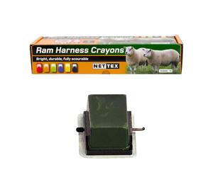 Nettex Agri All Weather Crayons for Sheep Markings Green - Pack of 10