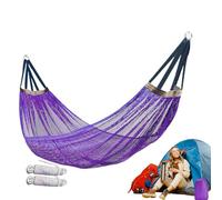 Netting Outdoor Swing - Strong Load Capacity Hammocks, Quick Setup Tree Sofa| Strong Load Suspension Style, Garden Balcony Lounge, Lightweight Hiking Equipment, Travel Meditation Hammocks