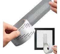 Netting Repair Adhesive Tape - Cuttable Screen Strips, Door Mesh Restorer, Self Adhesive Fabric Fixer | Bond Waterproof Fiber Grid Fixing Ribbon For Gazebo Pool Enclosure Patio Frame Decking