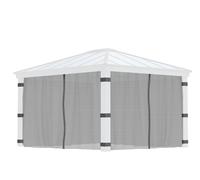 Palram - Canopia Canopia by Palram Dallas 4300 Garden Gazebo Netting Set 4Pc - Grey, Grey