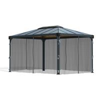 Canopia By Palram Grey Gazebo Netting (L)2.17M (W)4.36M For Martinique 4300