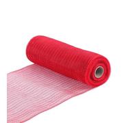 Netting Tulle Spool Fabric Spool Roll, Deco Mesh Ribbon Yarn Roll Multicolor 26cm x 914cm Craft(Red,W 10.2" x L 359.8" (1 Panels))
