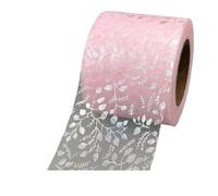 Netting Tulle Spool Fabric Spool Roll, Yarn Roll Deco Mesh Ribbon Flower Vine Tulle Multicolor 6cm x 25yards(Light Pink)
