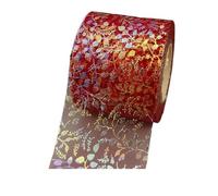 Netting Tulle Spool Fabric Spool Roll, Yarn Roll Deco Mesh Ribbon Flower Vine Tulle Multicolor 6cm x 25yards(Burgundy)