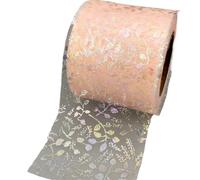 Netting Tulle Spool Fabric Spool Roll, Yarn Roll Deco Mesh Ribbon Flower Vine Tulle Multicolor 6cm x 25yards(Peach)