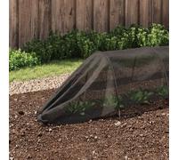 Netting Tunnel Black 300x50x48.5cm Steel Wire Frame PE Polyethylene Mesh Compact