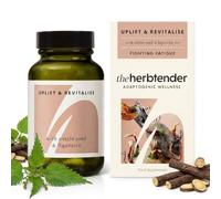 Nettle Seed & Reishi - Uplift & Revitalise - 60 Capsule Jar - Nettle Seed, Reishi, Rhodiola and Liquoric Together with Vitamin C in This Adaptogenic Blend to Support Your Body with Burnout and Fatigue