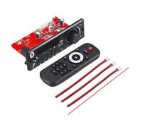 Nettoppo 160W Amplifier Bluetooth Car Audio Player 12V MP3 Player Car FM Radio Module TF USB Mic Record (A)