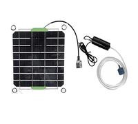 Nettoppo 20W Aquarium Air Pump Solar Power Oxygenator for Fish Tank Oxygen Pump USB Charging Pond Water Pump