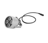 Nettoppo 4 Array LEDs Infrared Waterproof Night Vision IR Illuminator Light Fill Light DC 12V for Security Camera