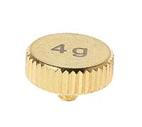 Nettoppo Headshell 4G Shell Weight Turntable Metal Electric Instrument Parts for SL1200 SL1210 MK2 3 5 M5G Stylus DJ,Gold