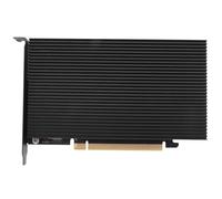 Nettoppo M.2 NVME to PCIe 4.0 X16 Adapter Card, Supports 4 NVMe M.2 2280, Supports Bifurcation