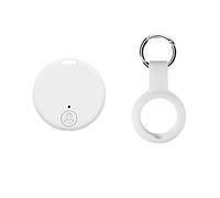 Nettoppo Mini GPS Tracker Wireless Bluetooth 5.0 Anti-Lost Device Pet Key Wallet Tracker with Silicone Case Black