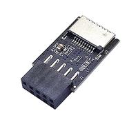 Nettoppo Motherboard USB2.0 9Pin to TYPE-C A-KEY Front Connector Converter USB3.2 TYPE-E Interface Header Adapter