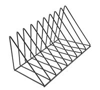 Nettoppo Vinyl Record CD Magazine Storage Rack Album Display Rack Multifunctional Vertical European Art Collection