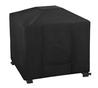 NettyPro Fire Pit Cover Square Waterproof Outdoor Firepit Cover for Gas Propane Fire Pit Table, 32 x 32 x 24 inch, Black
