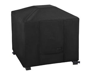 NettyPro Fire Pit Cover Square Waterproof Outdoor Firepit Cover for Gas Propane Fire Pit Table, 32 x 32 x 24 inch, Black
