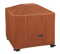 NettyPro Outdoor Firepit Table Cover Square 36 inch Waterproof Patio Fireplace Bowl Cover All Weather Protection, Brown