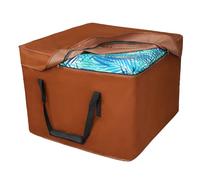 NettyPro Outdoor Patio Cushion Storage Bags 32 x 32 x 24 inch Water-Resistant Heavy Duty Small Storage Bag for Cushions, Brown