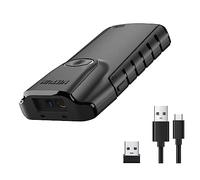 NETUM Bluetooth 2D Barcode Scanner, 3-in-1 Small Portable QR Bar Code Reader Automatic Wireless Gun Scan Back Clip Work with Tablet iOS Android Windows MacOS for Warehouse Inventory POS (2D - E800)
