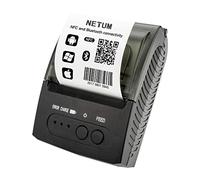 NETUM Bluetooth Receipt Printer 58mm Mini Thermal Pos Printer Black and White Printing Compatible with Android/Windows