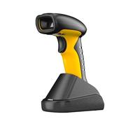 NETUM Industrial Barcode Scanner 2D QR Bluetooth With Dock, Wireless 1D/2D Reader, 2600mAh Battery, Shockproof Dustproof, Continuous Scanning for Windows Mac Android iOS (RD-1202W)