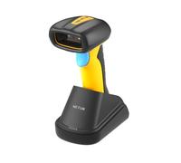 NETUM Industrial QR Barcode Scanner Bluetooth with Dock, 1D/2D Wireless Reader, 2600mAh Battery, Shock/Dust/Drop Resistant, Auto-Sense Scanning, Compatible with Windows, Mac, Android, iOS (RD-1200)