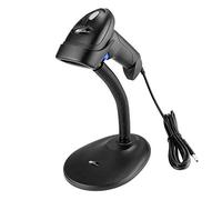 NetumScan Handheld USB 1D Barcode Scanner with Stand, Wired CCD Bar Code Reader for POS System Sensing, Store, Supermarket, Warehouse