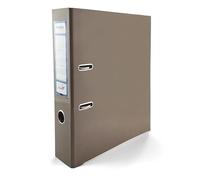 Netuno 1 Binder Cocoa Brown Glossy A4 Spine 7.5 cm 2.95 in Extra Wide Cardboard File Organizer for Office School Desk Storage documents Strong Stable Large Capacity Practical